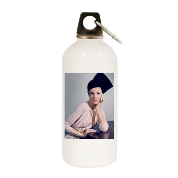 Cate Blanchett White Water Bottle With Carabiner