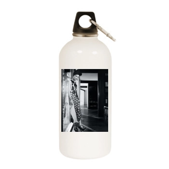 Cate Blanchett White Water Bottle With Carabiner