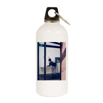 Cate Blanchett White Water Bottle With Carabiner