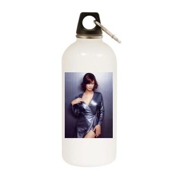 Catherine Bell White Water Bottle With Carabiner