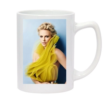 Charlize Theron 14oz White Statesman Mug