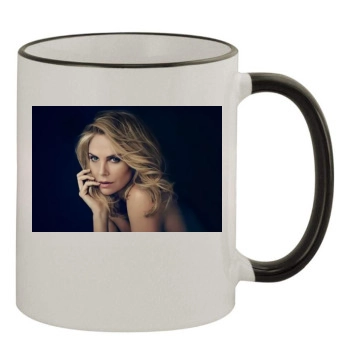 Charlize Theron 11oz Colored Rim & Handle Mug