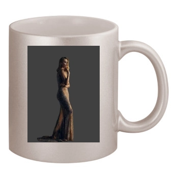 Charlize Theron 11oz Metallic Silver Mug