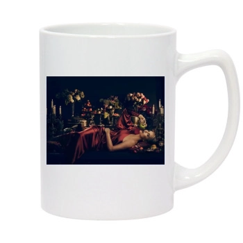 Charlize Theron 14oz White Statesman Mug