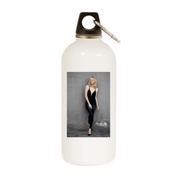 Charlize Theron White Water Bottle With Carabiner