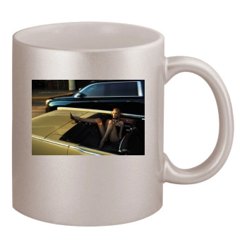 Charlize Theron 11oz Metallic Silver Mug