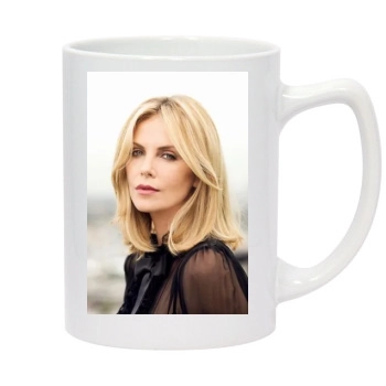 Charlize Theron 14oz White Statesman Mug