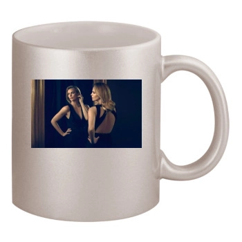 Charlize Theron 11oz Metallic Silver Mug