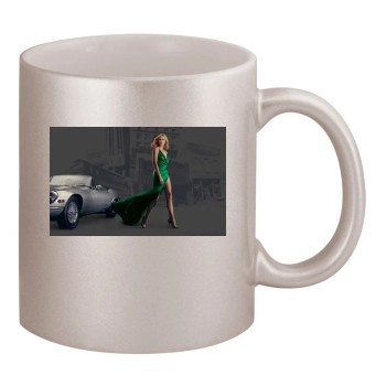 Charlize Theron 11oz Metallic Silver Mug