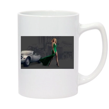 Charlize Theron 14oz White Statesman Mug