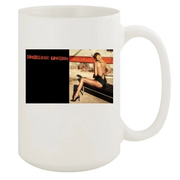 Charlize Theron 15oz White Mug