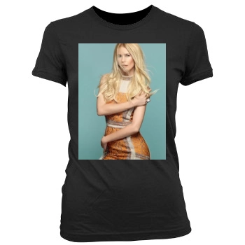 Claudia Schiffer Women's Junior Cut Crewneck T-Shirt