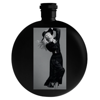 Claudia Schiffer Round Flask