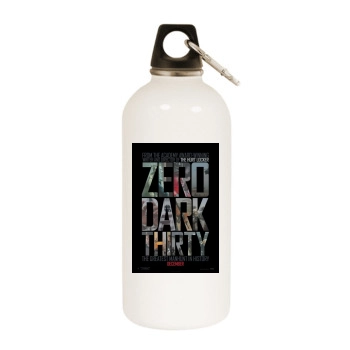 Zero Dark Thirty (2012) White Water Bottle With Carabiner