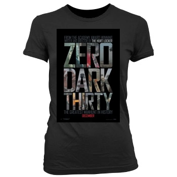 Zero Dark Thirty (2012) Women's Junior Cut Crewneck T-Shirt