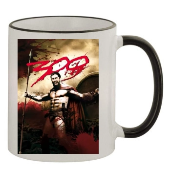 300 (2006) 11oz Colored Rim & Handle Mug