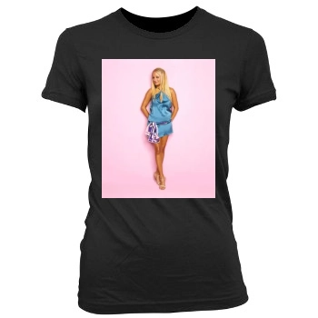 Paris Hilton Women's Junior Cut Crewneck T-Shirt