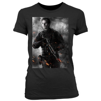 The Expendables 2 (2012) Women's Junior Cut Crewneck T-Shirt