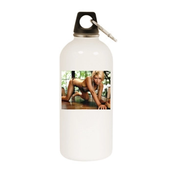 Paris Hilton White Water Bottle With Carabiner