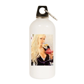 Paris Hilton White Water Bottle With Carabiner