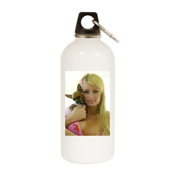 Paris Hilton White Water Bottle With Carabiner