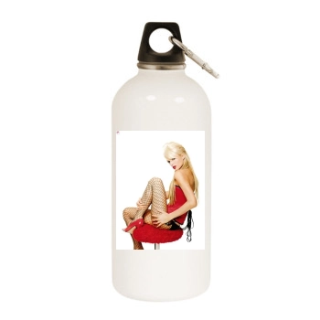 Paris Hilton White Water Bottle With Carabiner