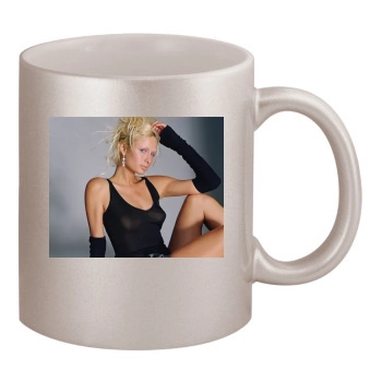 Paris Hilton 11oz Metallic Silver Mug