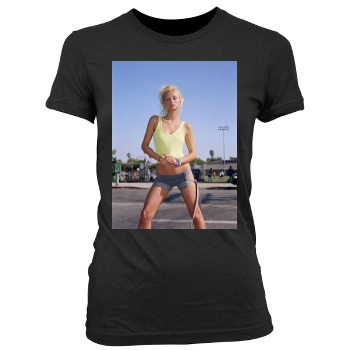 Paris Hilton Women's Junior Cut Crewneck T-Shirt