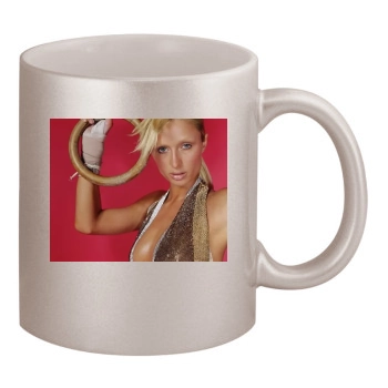 Paris Hilton 11oz Metallic Silver Mug