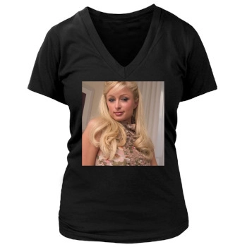 Paris Hilton Women's Deep V-Neck TShirt