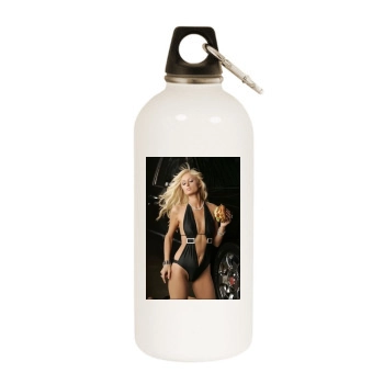 Paris Hilton White Water Bottle With Carabiner