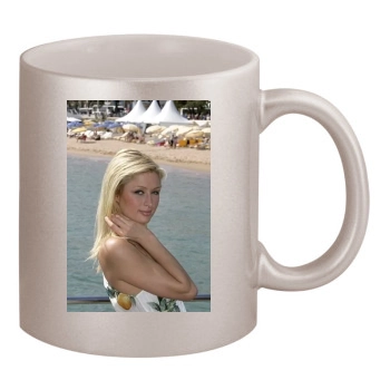 Paris Hilton 11oz Metallic Silver Mug