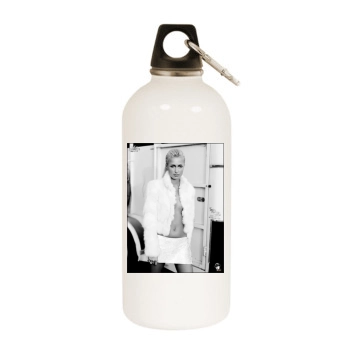 Paris Hilton White Water Bottle With Carabiner