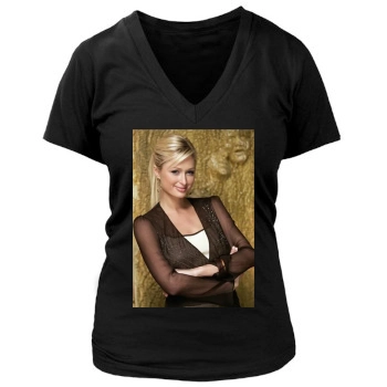 Paris Hilton Women's Deep V-Neck TShirt