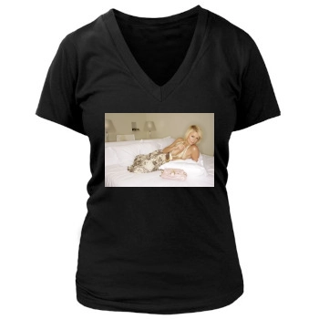 Paris Hilton Women's Deep V-Neck TShirt