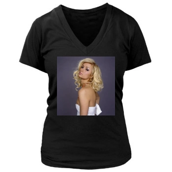 Paris Hilton Women's Deep V-Neck TShirt