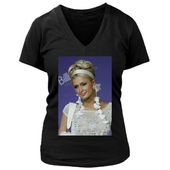 Paris Hilton Women's Deep V-Neck TShirt