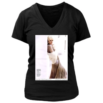 Paris Hilton Women's Deep V-Neck TShirt