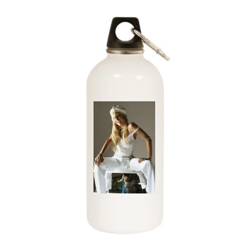 Paris Hilton White Water Bottle With Carabiner