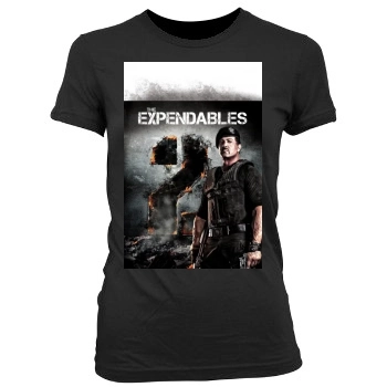 The Expendables 2 (2012) Women's Junior Cut Crewneck T-Shirt