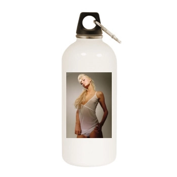 Paris Hilton White Water Bottle With Carabiner