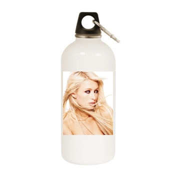 Paris Hilton White Water Bottle With Carabiner