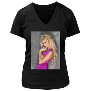 Paris Hilton Women's Deep V-Neck TShirt