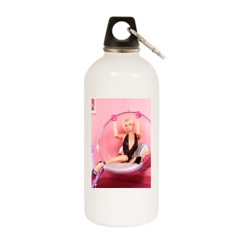 Paris Hilton White Water Bottle With Carabiner