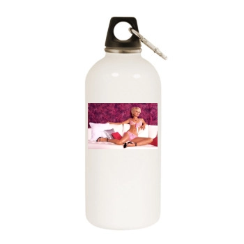 Paris Hilton White Water Bottle With Carabiner