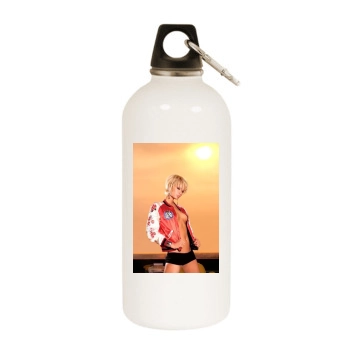 Paris Hilton White Water Bottle With Carabiner