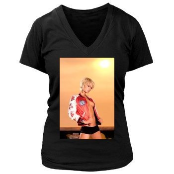 Paris Hilton Women's Deep V-Neck TShirt