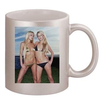 Paris Hilton 11oz Metallic Silver Mug