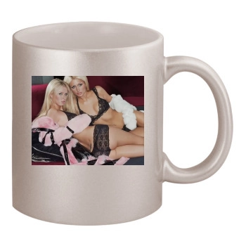 Paris Hilton 11oz Metallic Silver Mug