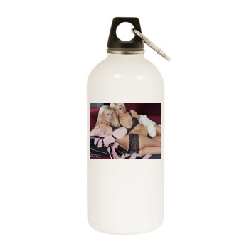 Paris Hilton White Water Bottle With Carabiner